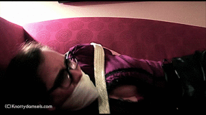 www.knottydamsels.com - Samantha Grace: Bound and OTM Gagged thumbnail